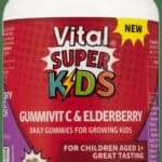 Vital Super Kids Blackcurrant Flavour GummiVit C & Elderberry Gummies 60pk