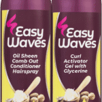 Easy Waves Curl Activator Gel & Oil Sheen Comb Out Conditioner Hairspray 2 x 250ml