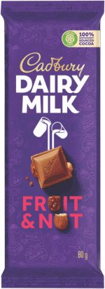 Cadbury Dairy Milk Fruit & Nut Milk Chocolate Slab 80g