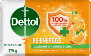 image-0 Dettol Re-Energize Hygiene Bath Soap Bar 175g
