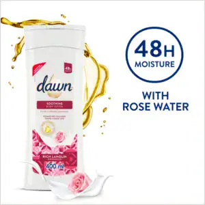 Dawn Rich Lanolin and Rose Water Soothing Body Lotion for Soft Skin 400ml