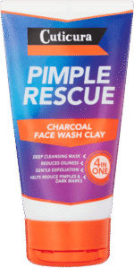 Cuticura Pimple Rescue Charcoal Face Wash Clay 150ml