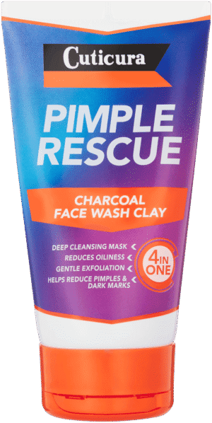 Cuticura Pimple Rescue Charcoal Face Wash Clay 150ml