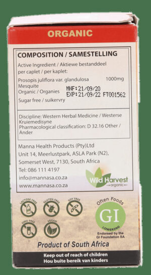 Manna Blood Sugar Support Caplets 60s