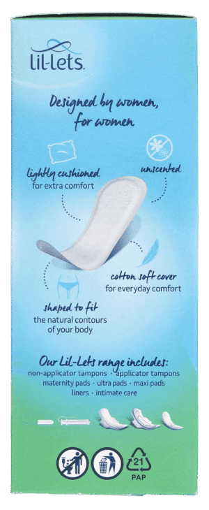 Lil-lets SmartFit Unscented Thick Pantyliners 20pk