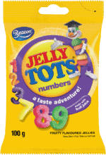 Beacon Jelly Tots Numbers Fruity Flavoured Jellies 100g