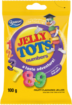 Beacon Jelly Tots Numbers Fruity Flavoured Jellies 100g