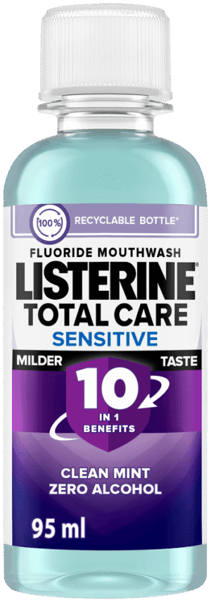 Listerine Total Care Sensitive Fluoride Mouthwash 95ml