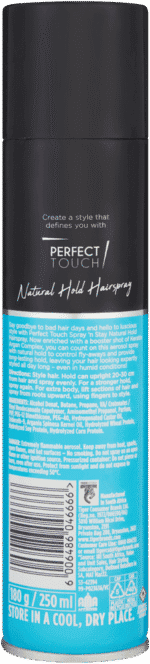Perfect Touch Spray 'n Stay Natural Hold Hairspray 250ml