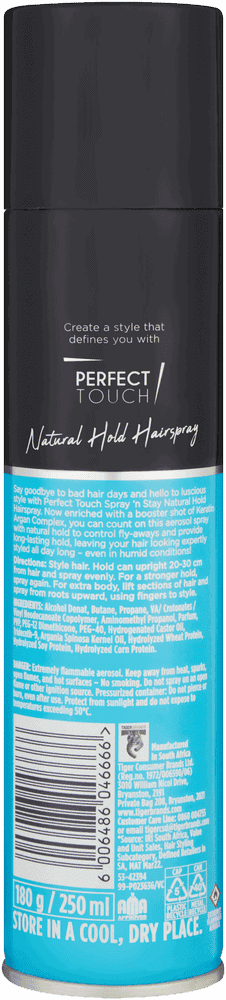 Perfect Touch Spray 'n Stay Natural Hold Hairspray 250ml