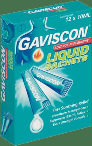 Gaviscon Advance Peppermint Antacid Liquid 12 x 10ml