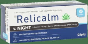 Relicalm 100mg L-theanine Night Tablets 40pk