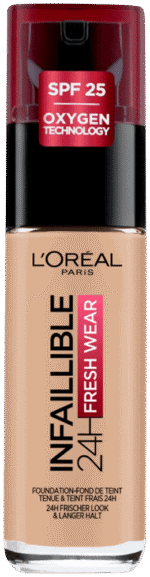 L'oréal Paris Infaillible Beige Rose SPF 25 24H Fresh Wear Foundation 30ml