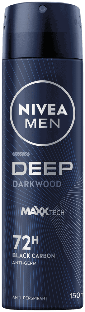 Nivea MEN Black Carbon Dark Wood Deep Anti-Perspirant Aerosol 150ml