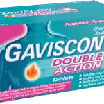 Gaviscon Double Action Peppermint Flavour Chewable Tablets 48pk