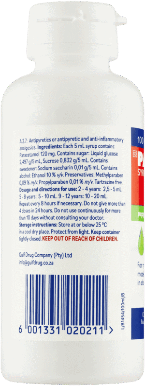 Painblok Peppermint Pain & Fever Relief Syrup 100ml