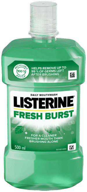 Listerine Fresh Burst Daily Mouthwash 500ml