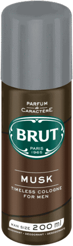 BRUT Musk Aerosol Deodorant Body Spray 200ml