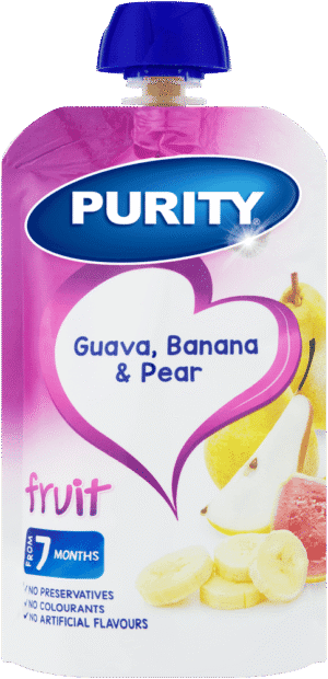 image-0 Purity From 7 Months Guava, Banana & Pear Fruit 110ml