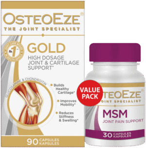 Osteoeze Gold Joint & Cartilage Support + MSM Joint Pain Support Capsules 120pk