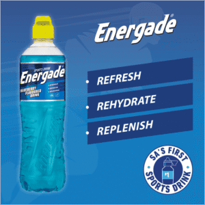 Energade Blueberry Flavoured Sports Drink 6 x 500ml