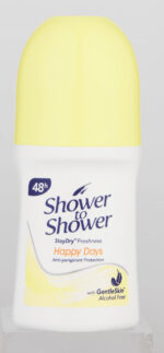 Shower To Shower Happy Days Anti-Perspirant Roll-On 50ml