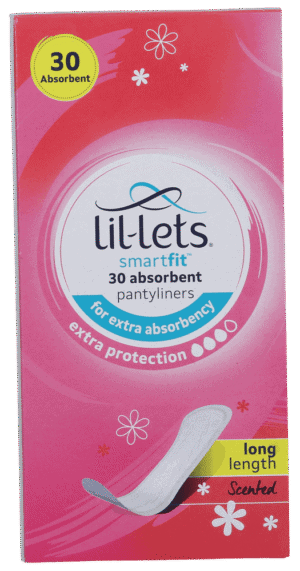 Lil-lets SmartFit Long Length Scented Pantyliners 30pk