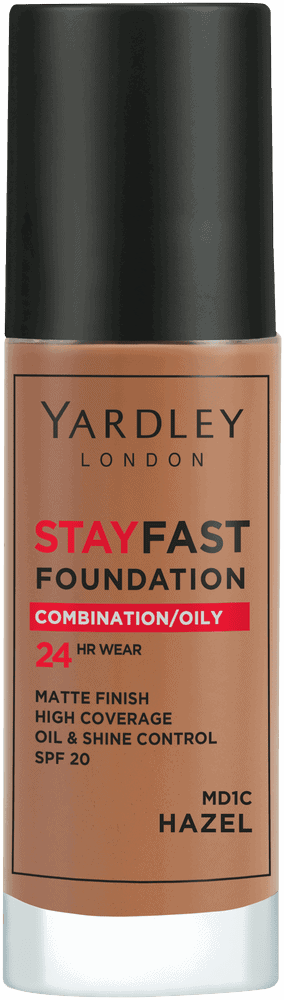 Yardley Stayfast Hazel SPF 20 24HR Foundation 30ml