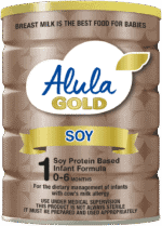 Alula Gold Stage 1 Soy Protein Based Infant Formula 900g