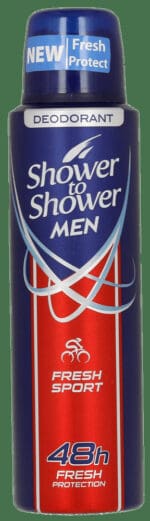 Shower To Shower Men Fresh Sport Deodorant Spray 150ml