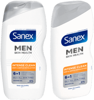 Sanex Men Skin Health Deep Clean 6-in-1 Shower Gel 500ml
