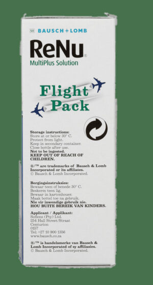 Renu MultPlus Multi-Purpose Flight Pack Solution 2 x 60ml
