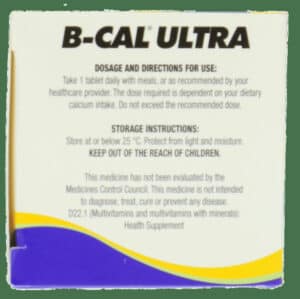 B-cal Ultra Supplement Tablets 60pk