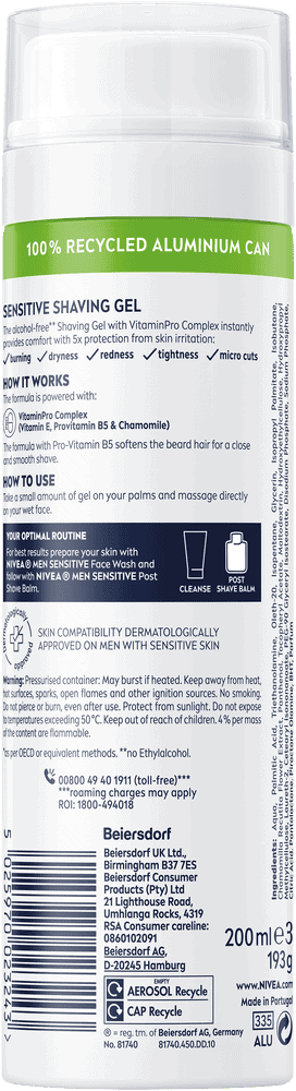 Nivea MEN SENS SHAVE GEL 200ML