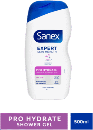 Sanex Expert Skin Health Pro Hydrate Shower Gel Body Wash 500ml