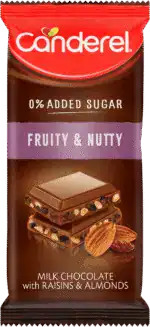 Canderel Fruity & Nutty Milk Chocolate Slab 100g