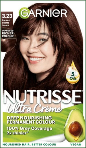 Garnier Nutrisse Ultra Crème Dark Quartz Permanent Hair Colour 1s