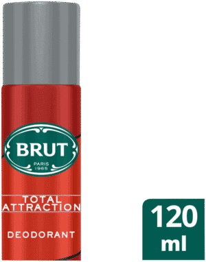BRUT Total Attraction Aerosol Deodorant Body Spray 120ml