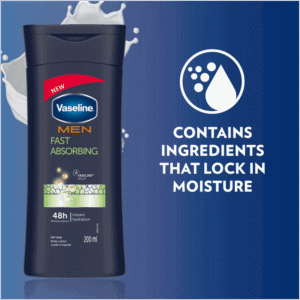 Vaseline Men Fast Absorbing Moisturising Body Lotion 200ml