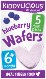Kiddylicious Blueberry Rice Wafers 5 x 4g