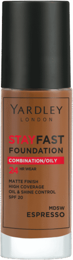 Yardley Stayfast Espresso SPF 20 24HR Foundation 30ml