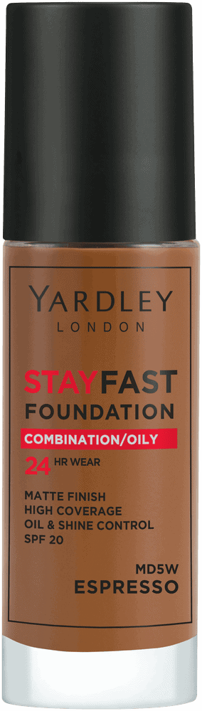 Yardley Stayfast Espresso SPF 20 24HR Foundation 30ml