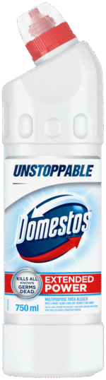Domestos Unstoppable White & Bright Multipurpose Thick Bleach 750ml