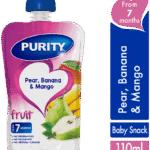 Purity From 7 Months Pear, Banana & Mango Fruit 110ml