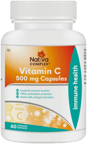 Nativa Complex 500mg Vitamin C Capsules 60pk