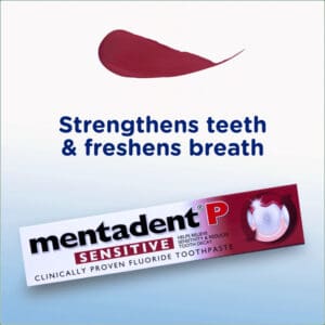 Mentadent P Sensitive Fluoride Toothpaste 100ml
