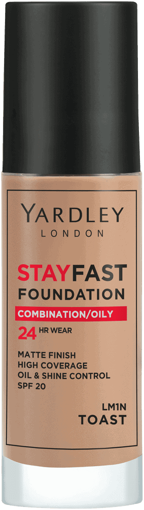 Yardley Stayfast Toast SPF 20 24HR Foundation 30ml