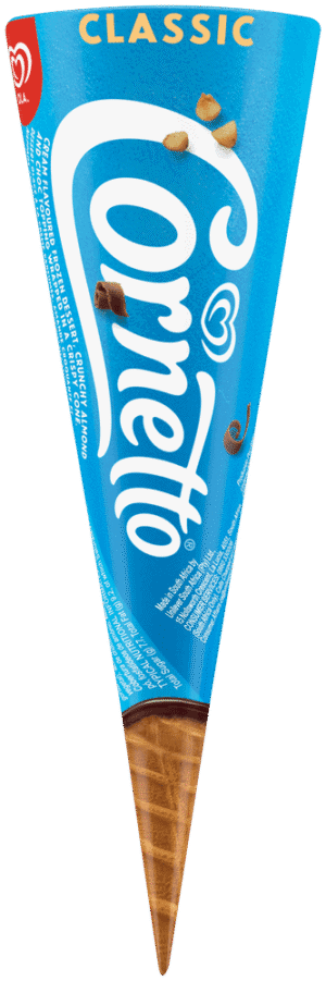 OLA Cornetto Classic Cream Flavoured Frozen Dessert Cone 120ml