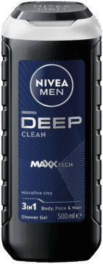 Nivea MEN DEEP Clean 3-in-1 Shower Gel 500ml