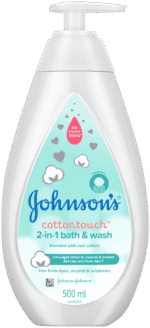 Johnson's CottonTouch 2-in-1 Bath & Wash 500ml